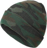 Cabirol Gorro Punto Unisex Estilo Camuflaje Verde