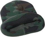 Cabirol Gorro Punto Unisex Estilo Camuflaje Verde