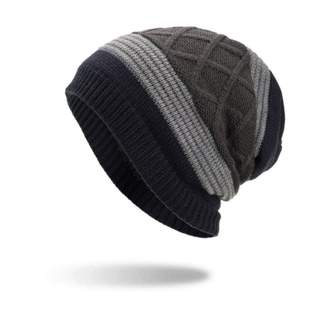 Cabirol Gorro Invierno Con Forro Interior Tricolor Gris Claro