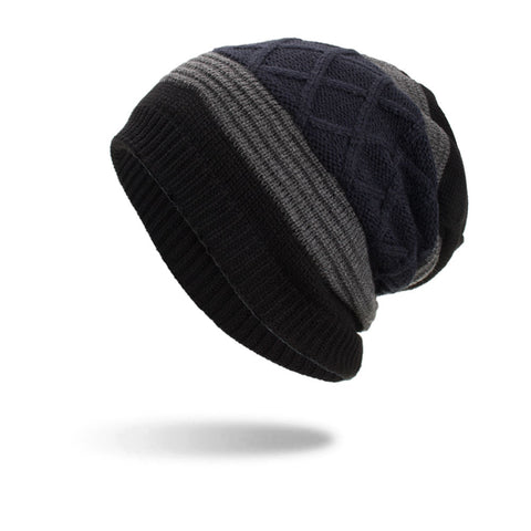 Cabirol Gorro Invierno Con Forro Interior Tricolor Gris-Oscuro