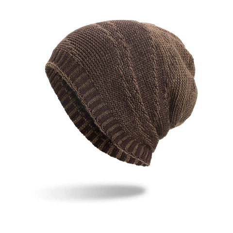 Cabirol Gorro Punto Unisex Estilo Casual Marrón